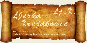 LJerka Krejaković vizit kartica